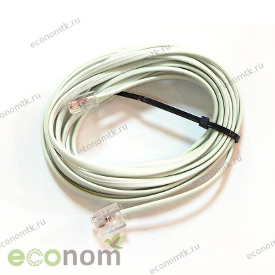 Удлинитель телефонный Крона 3м белый Удлинитель телефонный Крона 3м белый