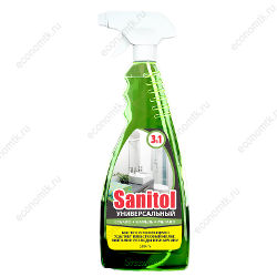 Средство от известкового налета, мыльных разводов и ржавчины Sanitol 500мл Средство от известкового налета, мыльных разводов и ржавчины Sanitol 500мл