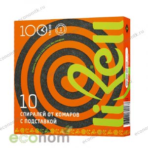 Спирали от комаров с подставкой 10 шт 80 часов LIBELL 60шт/уп Спирали от комаров с подставкой 10 шт 80 часов LIBELL 60шт/уп