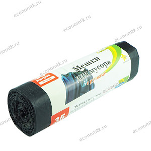 Мешки мусорные Антелла с ручками 35л 15 шт 30мкм  Мешки мусорные Антелла с ручками 35л 15 шт 30мкм