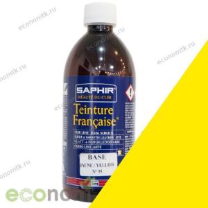 Краситель для кожи и замши Saphir Teinture 0,5л ярко-желтый Краситель для кожи и замши Saphir Teinture 0,5л ярко-желтый