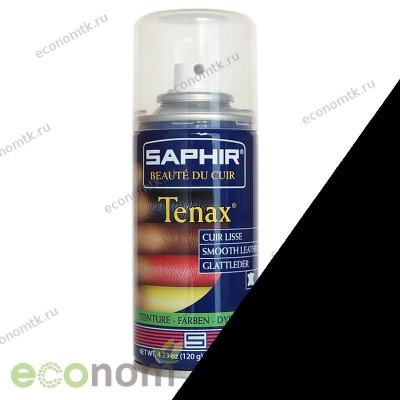 Аэрозоль для гладкой кожи 150 мл черный Saphir Tenax 12шт/уп Аэрозоль для гладкой кожи 150 мл черный Saphir Tenax 12шт/уп