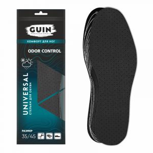 Стельки демисезонные с активированным углем GUIN ODOR CONTROL б/р 1/5/60 Стельки демисезонные с активированным углем GUIN ODOR CONTROL б/р 1/5/60