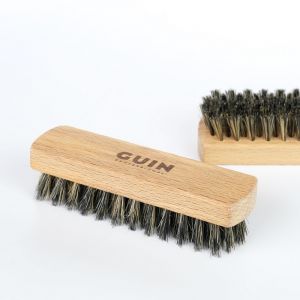 Щетка для обуви 140х40х16 мм. Guin (натуральная щетина черная, бук, воск)  Щетка для обуви 140х40х16 мм. Guin (натуральная щетина черная, бук, воск)