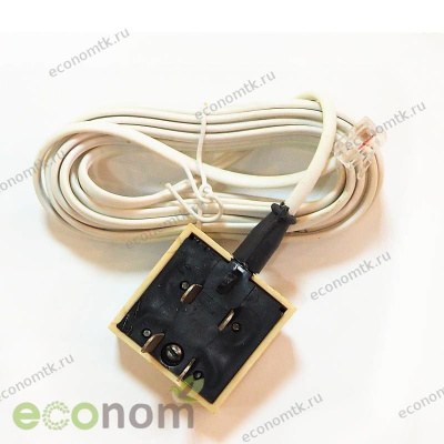 Удлинитель телефонный Крона 3м белый с вилкой Удлинитель телефонный Крона 3м белый с вилкой