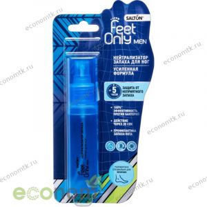 Спрей-нейтрализатор запаха для ног мужской 60 мл Feet Only Man SALTON PROF 12шт/уп Спрей-нейтрализатор запаха для ног мужской 60 мл Feet Only Man SALTON PROF 12шт/уп