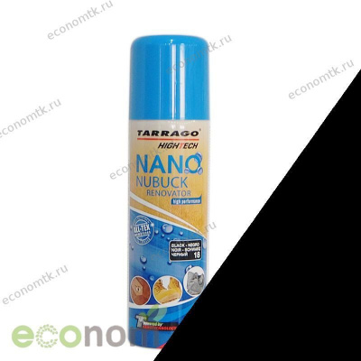 Аэрозоль для замши черный Tarrago Nano Nubuk Renovator 200 мл Аэрозоль для замши черный Tarrago Nano Nubuk Renovator 200 мл