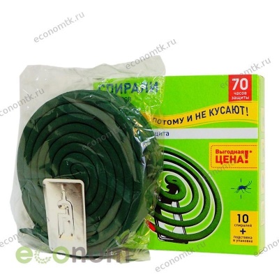 Спирали от комаров Mosquitall 10 шт Универсальная защита Спирали от комаров Mosquitall 10 шт Универсальная защита