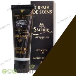 Крем краска темно-коричневый Saphir Medaille Creme de soins 75 мл туба с губкой Крем краска темно-коричневый Saphir Medaille Creme de soins 75 мл туба с губкой