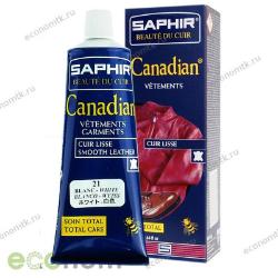 Крем краска для курток и сумок белая Saphir Canadian 75 мл без губки Крем краска для курток и сумок белая Saphir Canadian 75 мл без губки