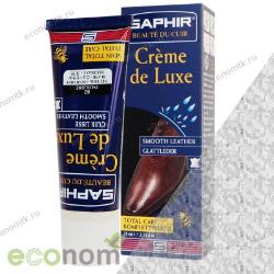 Крем для гладкой кожи бесцветный Saphir Creme de luxe 75 мл туба с губкой Крем для гладкой кожи бесцветный Saphir Creme de luxe 75 мл туба с губкой