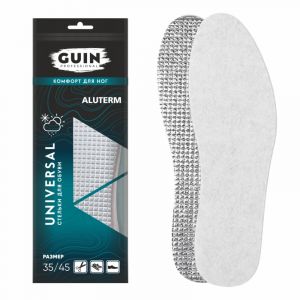 Стельки зимние, трехслойные с алюминевой фольгой GUIN ALUTERMA б/р 1/5/60 Стельки зимние, трехслойные с алюминевой фольгой GUIN ALUTERMA б/р 1/5/60