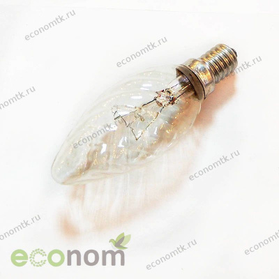 Лампа накаливания GE Свеча E14 25Вт Лампа накаливания GE Свеча E14 25Вт