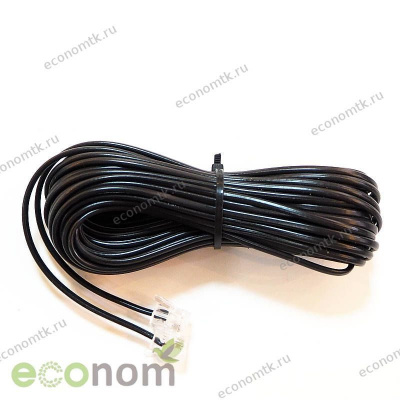 Удлинитель телефонный Крона 10м черный Удлинитель телефонный Крона 10м черный