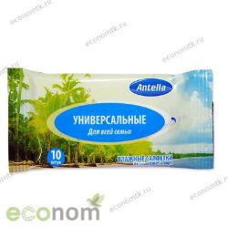 Салфетки влажные Антелла 10 шт универсальные Салфетки влажные Антелла 10 шт универсальные