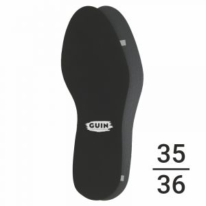 Стельки из натуральной кожи с покрытием Soft-touch GUIN черный 35-36 (не красят носки) Стельки из натуральной кожи с покрытием Soft-touch GUIN черный 35-36 (не красят носки)